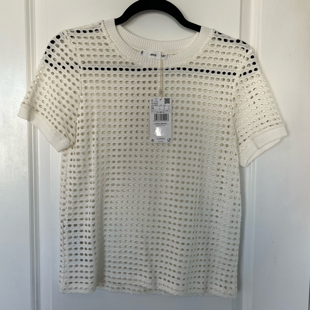 Mango Openwork Tshirt